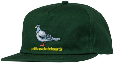 Antihero Lil Pigeon Snapback Hat / Forrest Green