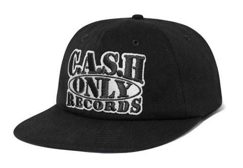 Cash Only Records 5 Panel Hat / Black