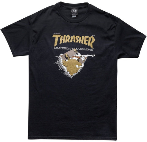 Thrasher First Cover Tee / Black / Gold