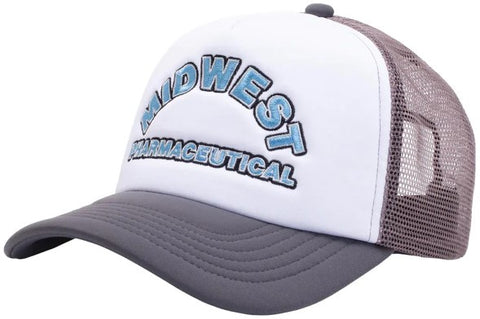 Fucking Awesome Midwest Trucker Hat / Grey / Blue