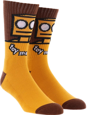 Toy Machine Robot Socks / Mustard