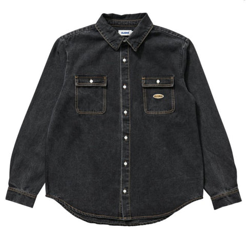 Xlarge Denim Work Shirt / Washed Black