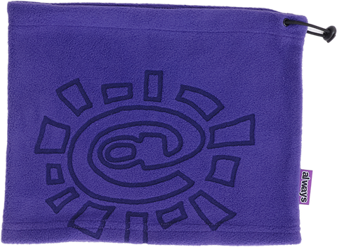 Always Do What You Should Do Fleece Snood Beanie / Purple