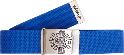 Always Do What You Should Do Woven Belt / Blue