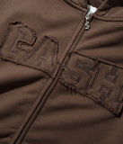 Cash Only Campus Zip Thru Hoodie / Washed Brown