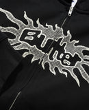 Butter Goods Solar Zip-Thru Hoodie / Black