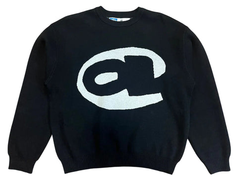 Always Do What You Should Do Ball Knitted Jumper / Black