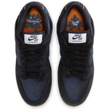 Nike SB Dunk Low Pro x Bluetile Dunk Low Pro Shoe / Black / Marina-White /  Campfire Orange