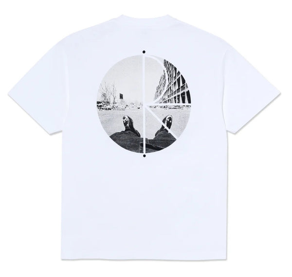 Polar Fill Logo Tee Happy Sad / White