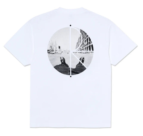 Polar Fill Logo Tee Happy Sad / White
