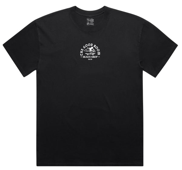 TGR Embroidered Mickey Logo Tee / Faded Black