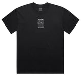 TGR Embroidered Wave Logo Tee / Faded Black