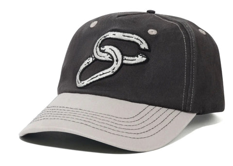 Cash Only Chain 5 Panel Hat / Charcoal / Light Grey