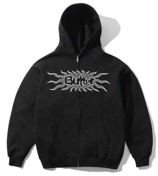 Butter Goods Solar Zip-Thru Hoodie / Black