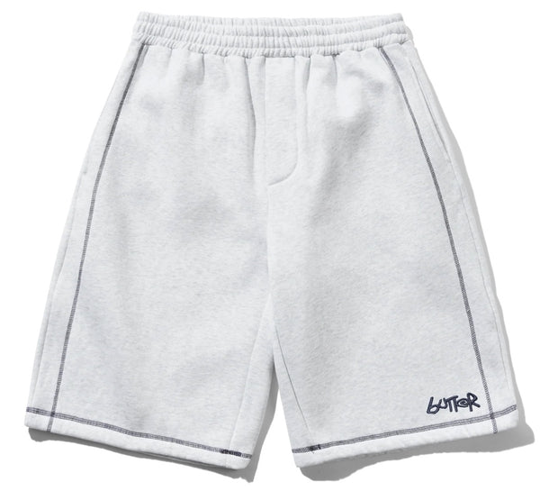 Butter Goods Overlock Stitch Fleece Shorts / Ash