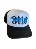 TGR 3116 Shop Trucker Hat / Black / White / Blue