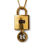 Huf Lock & Key Pendant / Gold