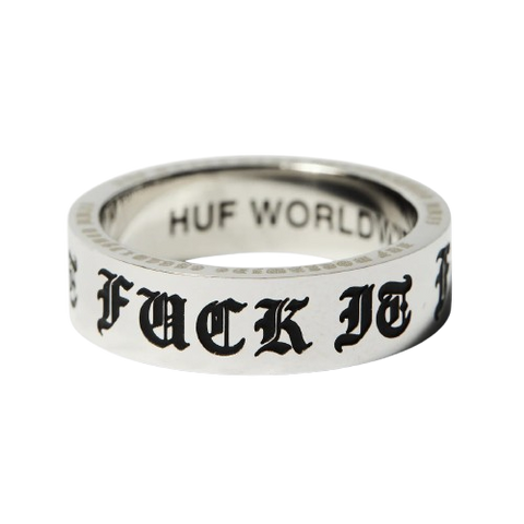 Huf Old E Ring / Silver