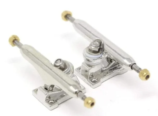 Rebel Fingerboard Trucks Silver 34mm