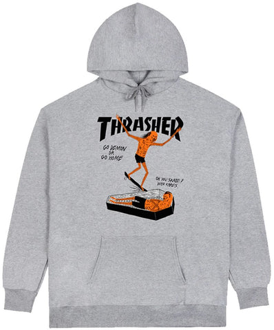 Thrasher Coffin By Neckface Hoodie / Grey