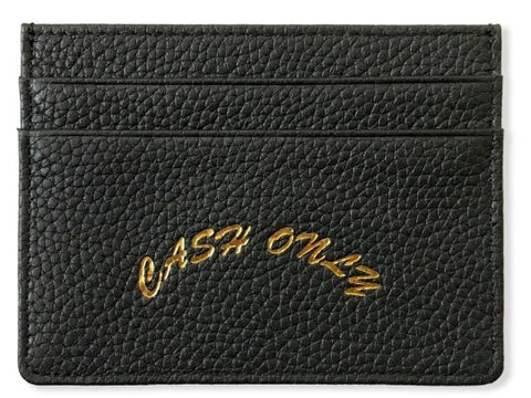 Cash Only Leather Hardholder / Black