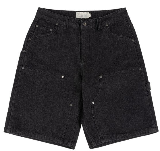 Dime Carpenter Denim Shorts / Black Washed