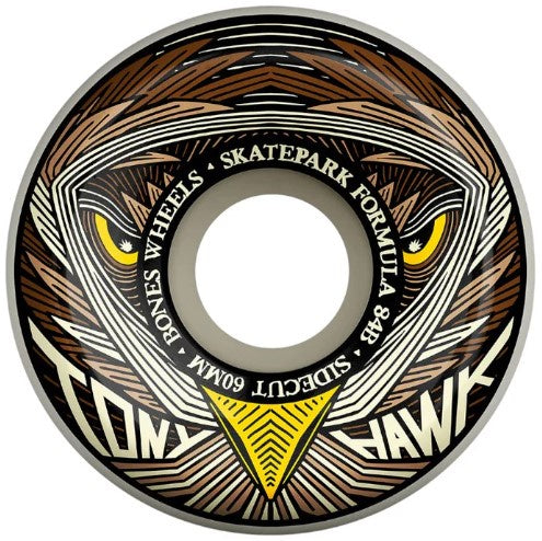 Bones Hawk Night Hawk Side Cut SPF 84B 60mm Wheels