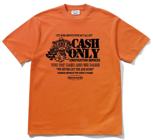 Cash Only Dash Tee / Orange