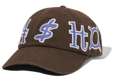 Cash Only Currency 6 Panel Hat / Dark Brown