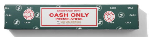 Cash Only Incense Stick Bag Champa