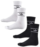 Adidas Skate Sock 2 Pack / Black / White