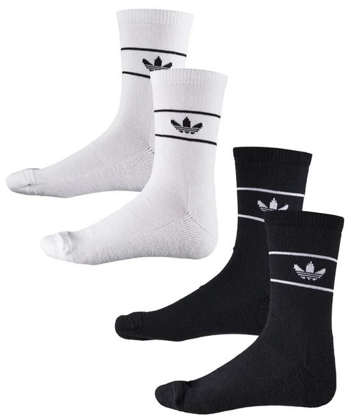 Adidas Skate Sock 2 Pack / Black / White