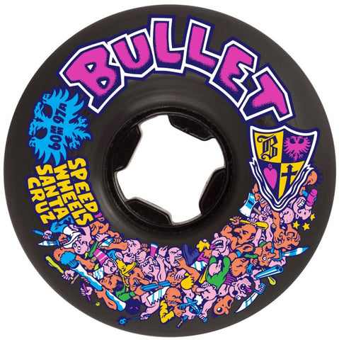Santa Cruz Bullet Slime Balls 97a 60mm Riot Vomits Wheels / Black