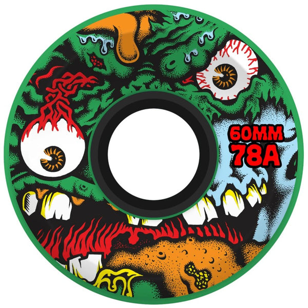 Santa Cruz Slime Balls Roskopp Face Two Reissue OG 78a 60mm Wheels / Green
