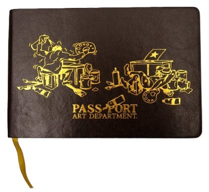 Passport Art Dept Sketch Book / Brown / Gold