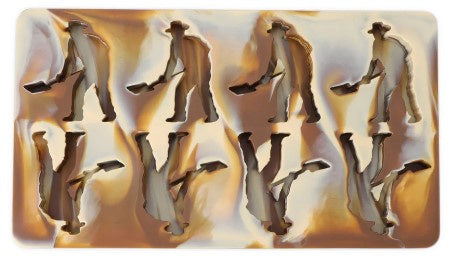 Passport Digger Man Ice Tray / Brown Marble