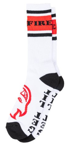 Spitfire Classic 87 Big Head Socks / White / Red / Black