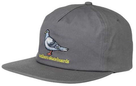 Antihero Lil Pigeon Snapback Hat / Charcoal