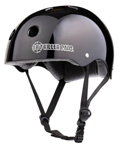 187 Pro Skate Sweatsaver Helmet / Gloss Black
