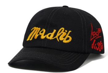 Butter Goods x Madlib Alias 6 Panel Hat / Black