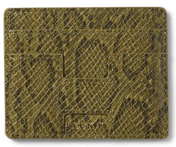 Huf Fuck It Snakeskin Cardholder / Green