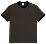 Polar Ringer Tee / Dirty Black / Black