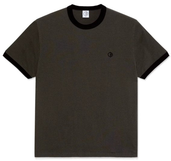 Polar Ringer Tee / Dirty Black / Black