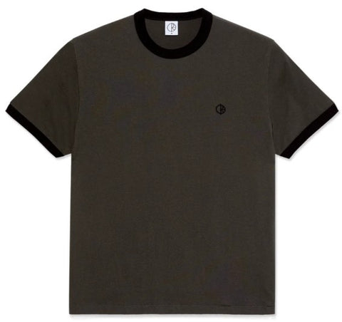 Polar Ringer Tee / Dirty Black / Black
