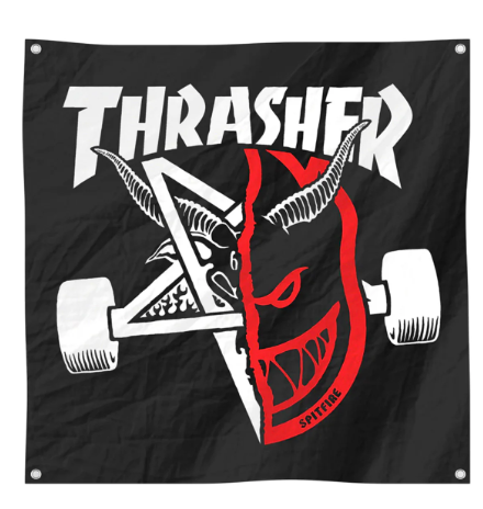 Thrasher x Spitfire Thrash & Burn Banner