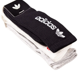 Black White Grey 3 Pair Adidas Socks