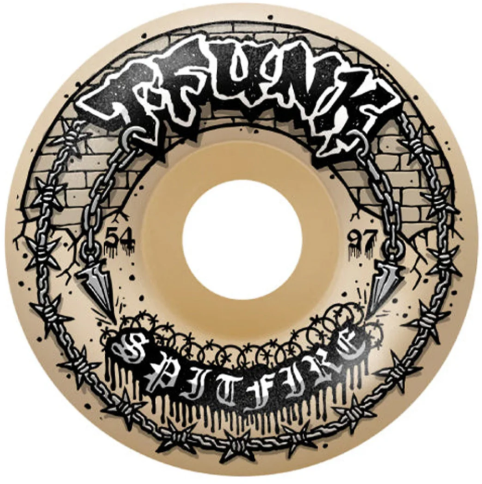 Spitfire T Funk Raw Radial Full F4 Wheels 97a 54mm
