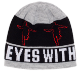 Hockey Eyes Without A Face Beanie / Grey