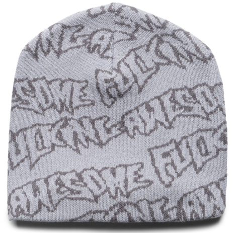 Fucking Awesome Stamp Repeat Skully Beanie / Grey / Cream