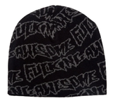 Fucking Awesome Stamp Repeat Skully Beanie / Black / Grey
